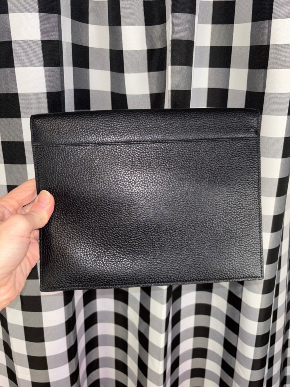 Kate Spade Rosewood Place Milou Black Pebbled Leather Bow Clutch NWOT - Picture 2 of 7